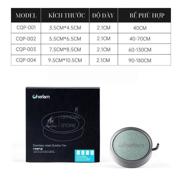 Đĩa sủi cherlam siêu mịn viền inox