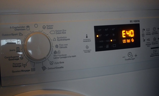 Máy giặt Electrolux lỗi e20