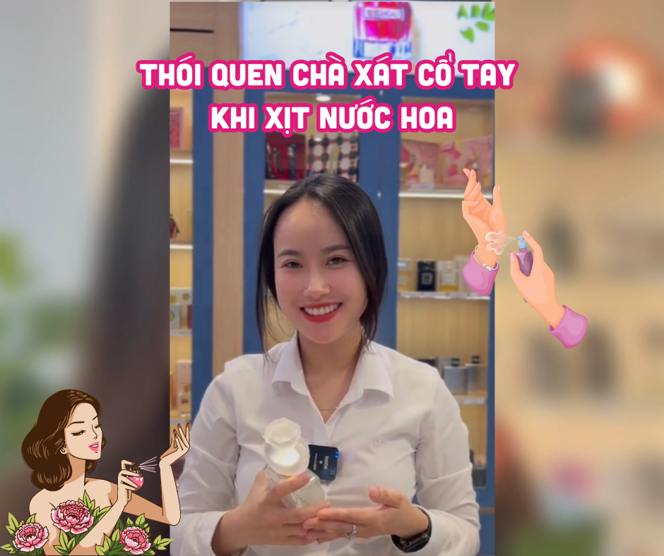 Thói quen chà xát cổ tay khi xịt nước hoa