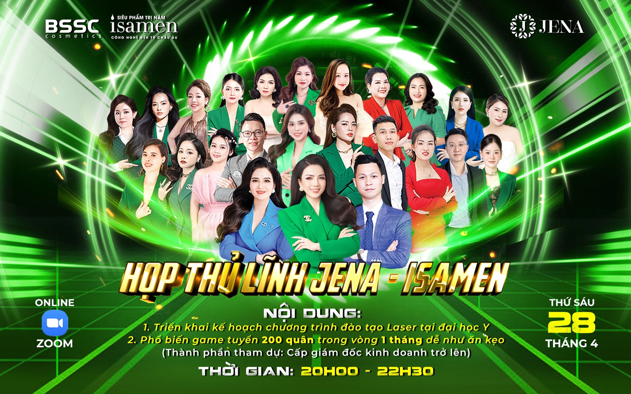 Họp thủ lĩnh Jena - Derma ngày 28/04/2023