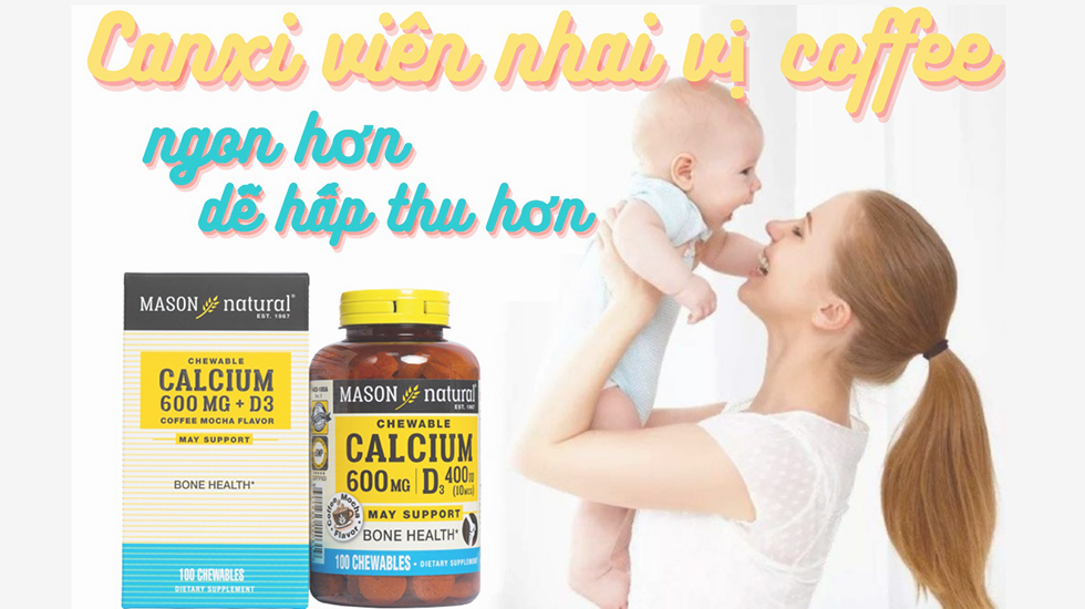 Review Mason Natural Calcium 600mg + D3 có tốt không, mua ở đâu, giá bao nhiêu