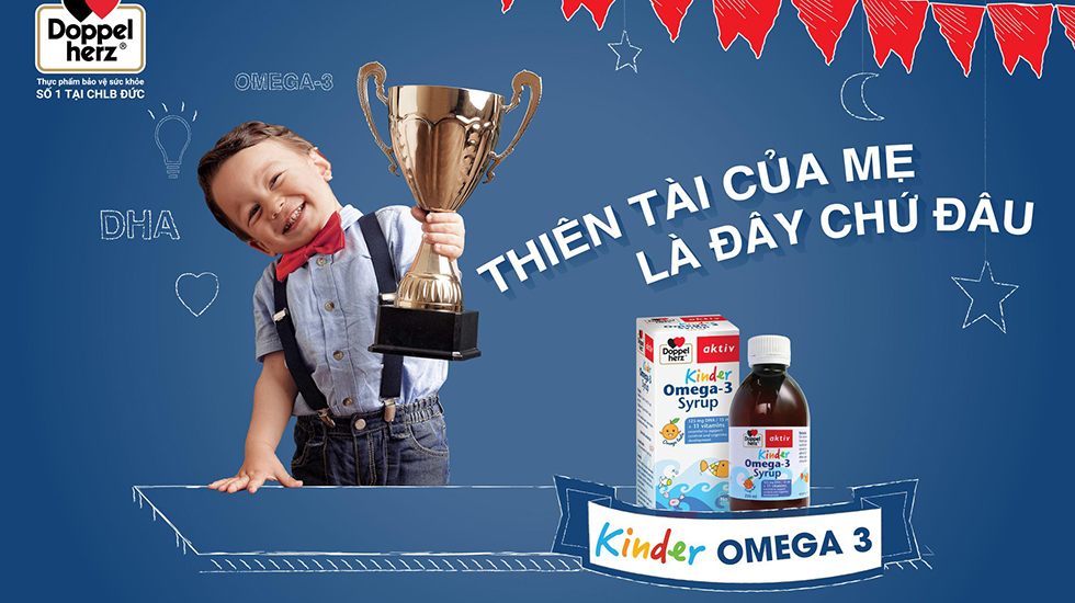 Review Kinder Omega 3 Syrup có tốt không, mua ở đâu, giá bao nhiêu?