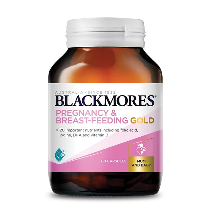 Blackmores Pregnancy & Breast Feeding Gold viên bổ cho bà bầu giúp mẹ khỏe bé thông minh.