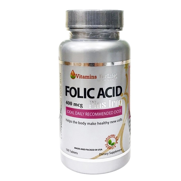 Folic Acid 400mcg viên uống giúp bảo vệ sức khỏe cho mẹ và bé trong suốt thai kỳ