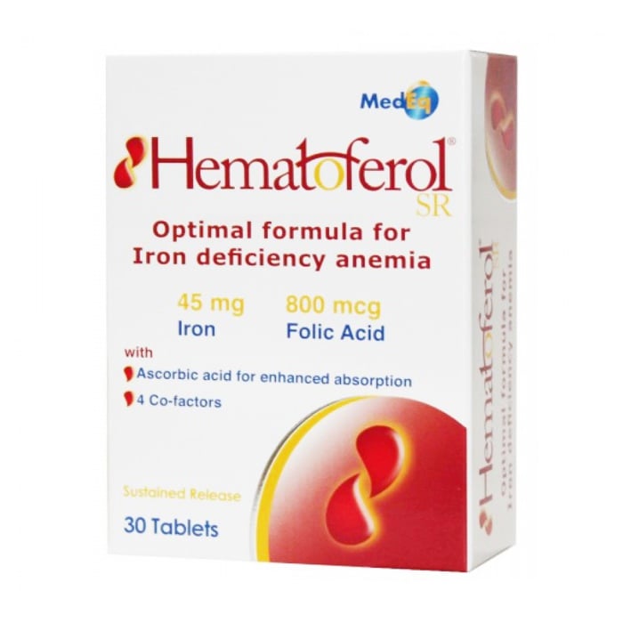 Hematoferol bổ sung sắt và acid folic cho mẹ và bé.