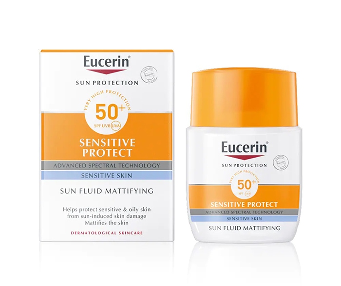 Kem chống nắng Eucerin Sun Fluid Mattifying SPF 50+