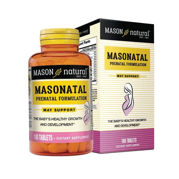 Mason Natural Prenatal Formulation là sản phẩm của thương hiệu nổi tiếng Mason – Mỹ.