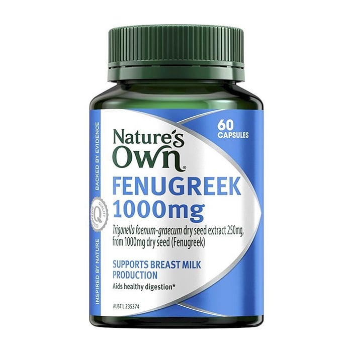 Nature’s Own FenuGreek 1000mg giúp sữa về đều hơn và thơm hơn.