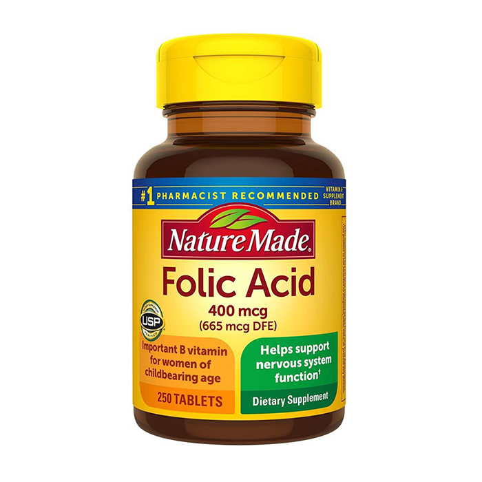 Acid Folic Nature Made giúp cho mẹ và bé khỏe mạnh trong suốt thai kỳ.