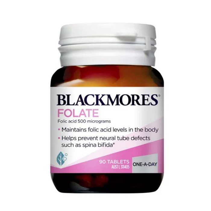 Blackmores folate sản phẩm bổ sung acid folic cho phụ nữ mang thai của Úc.