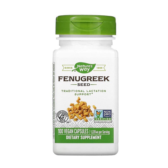 Nature’s Way Fenugreek Seed viên uống lợi sữa của Mỹ.