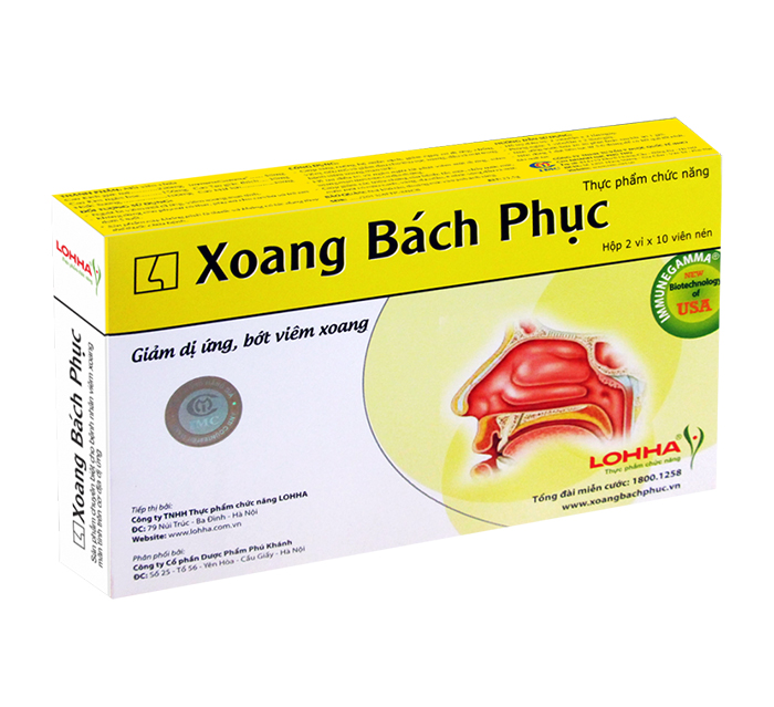 Xoang bách phục giúp giảm dị ứng, bớt viêm xoang.