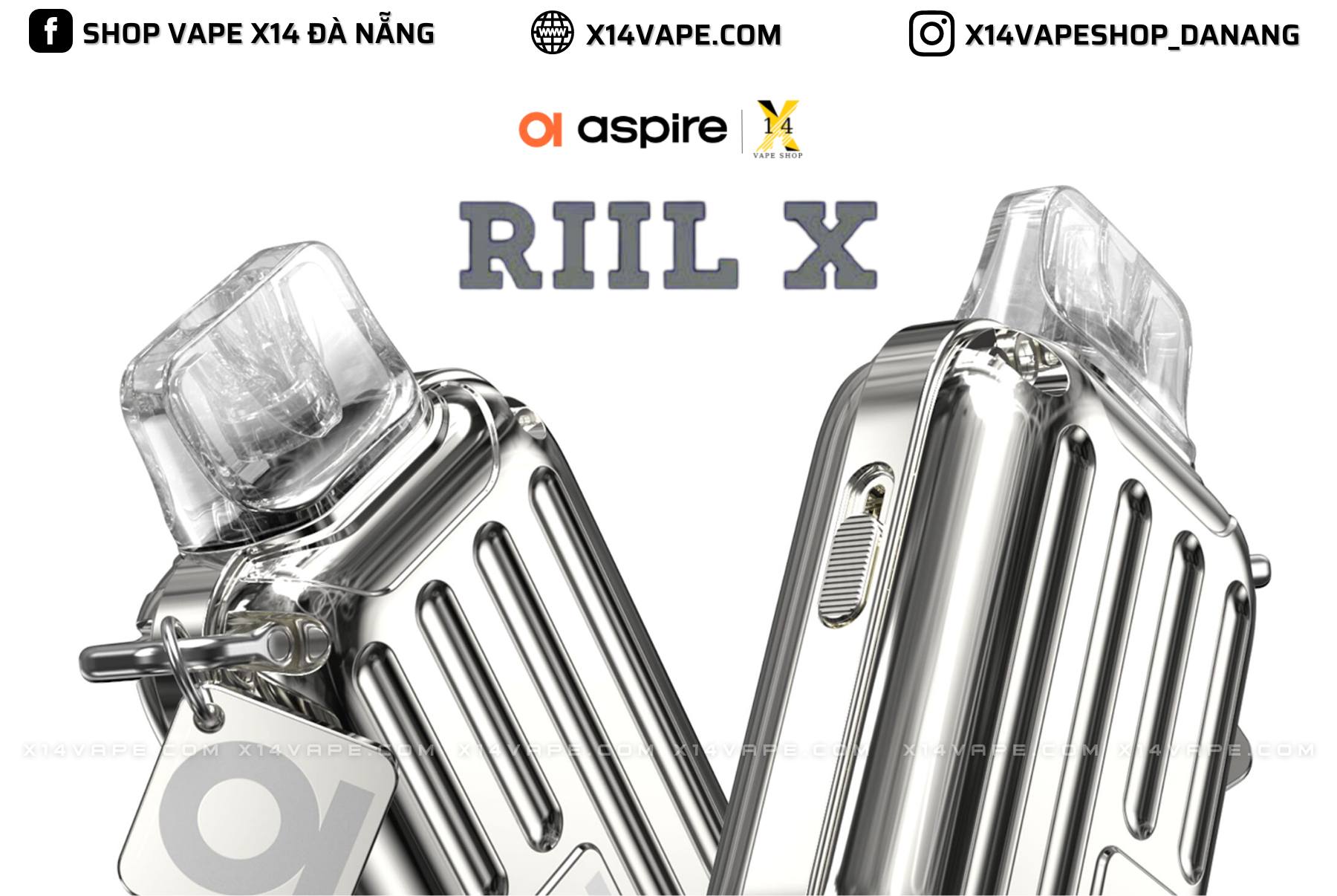 Giới thiệu BỘ POD SYSTEM RIIL X KIT 700mAh BY ASPIRE
