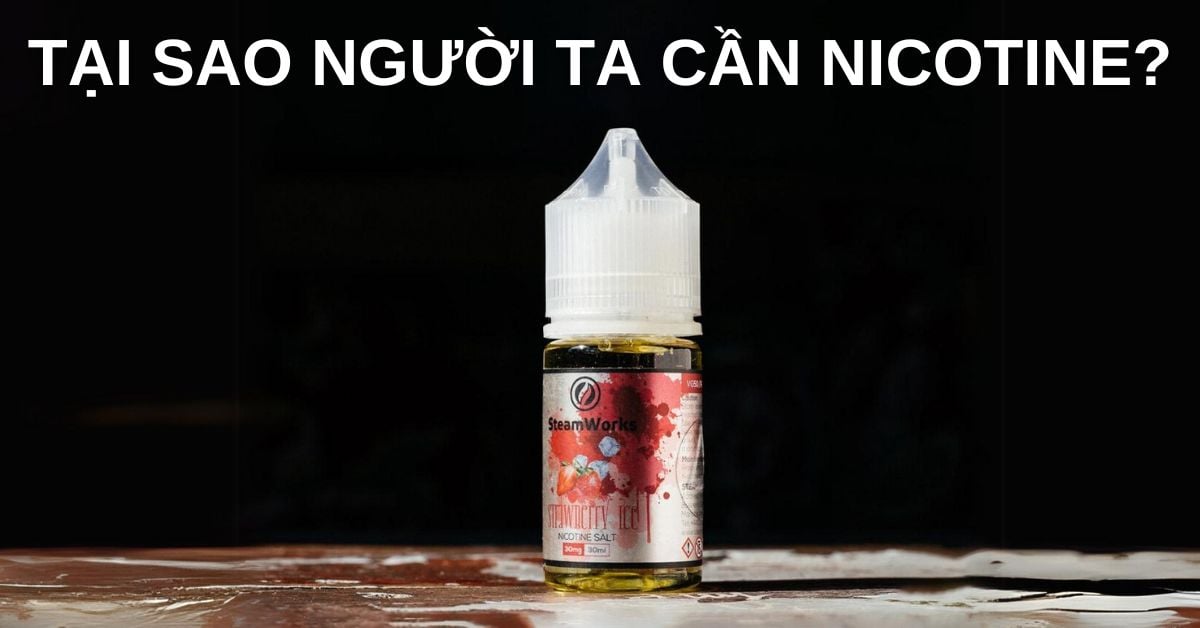 TẠI SAO NGƯỜI TA LẠI CẦN NICOTINE?