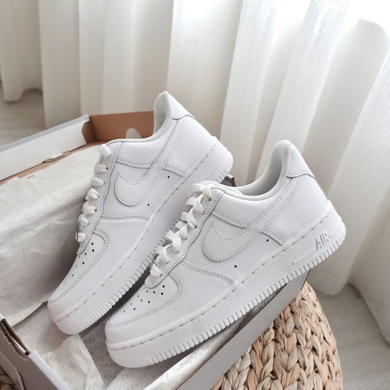 Giay Nike Air Force 1 Low LE GS All White DH2920 111 Deestore.vn