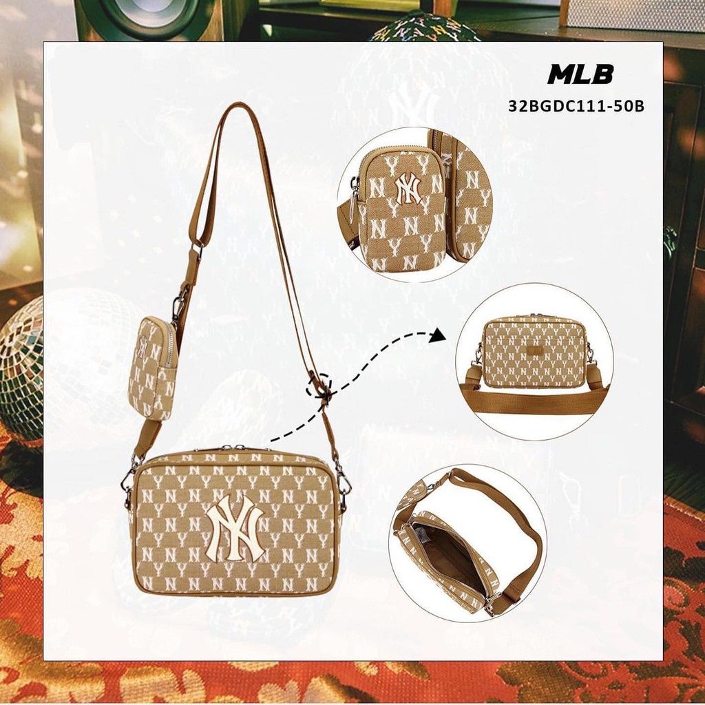  Túi MLB Monogram Jacquard Cross Bag NewYork Yankees [O]  [32BGDC111 50N] [ O ]