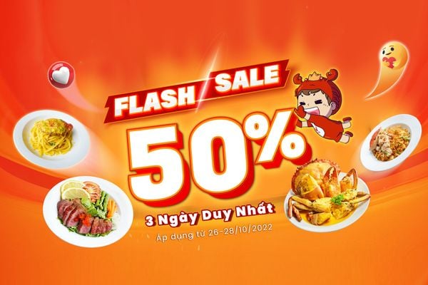 Flash sale cuối tháng 10 - Mừng giao diện website mới
