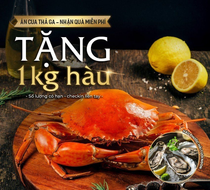 Ưu Đãi Tặng 1Kg Hàu Hấp Phước Hải