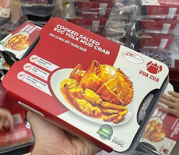 Hậu Shark Tank, chuỗi Vua Cua chính thức đưa 11 tấn cua Cà Mau chế biến sẵn kèm xốt lên kệ siêu thị Mỹ lần đầu tiên, giá 1,3 triệu đồng/kg