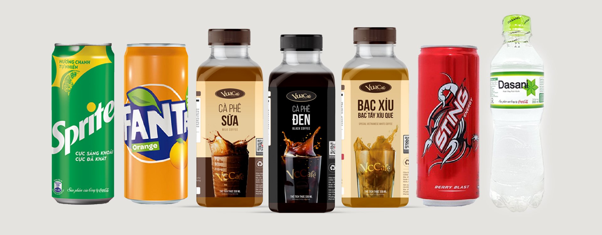 Cà phê Vua Cua và Nước uống đóng lon
