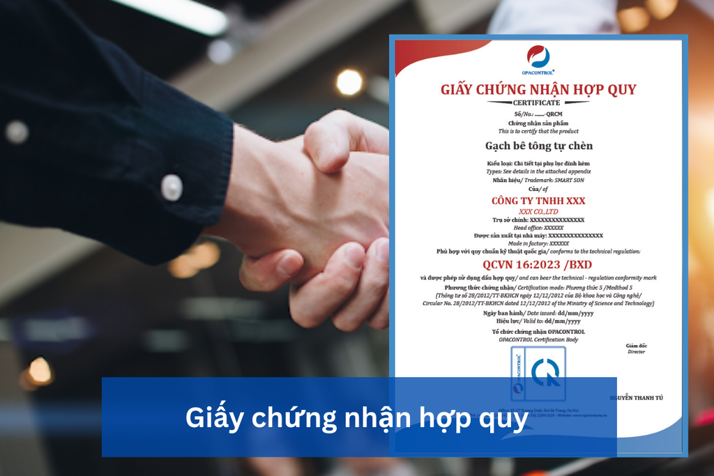 Giấy chứng nhận hợp quy