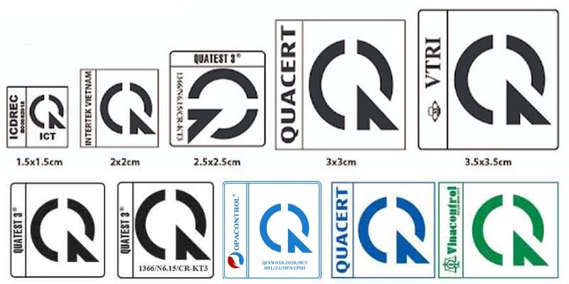Các mẫu tem hợp quy CR