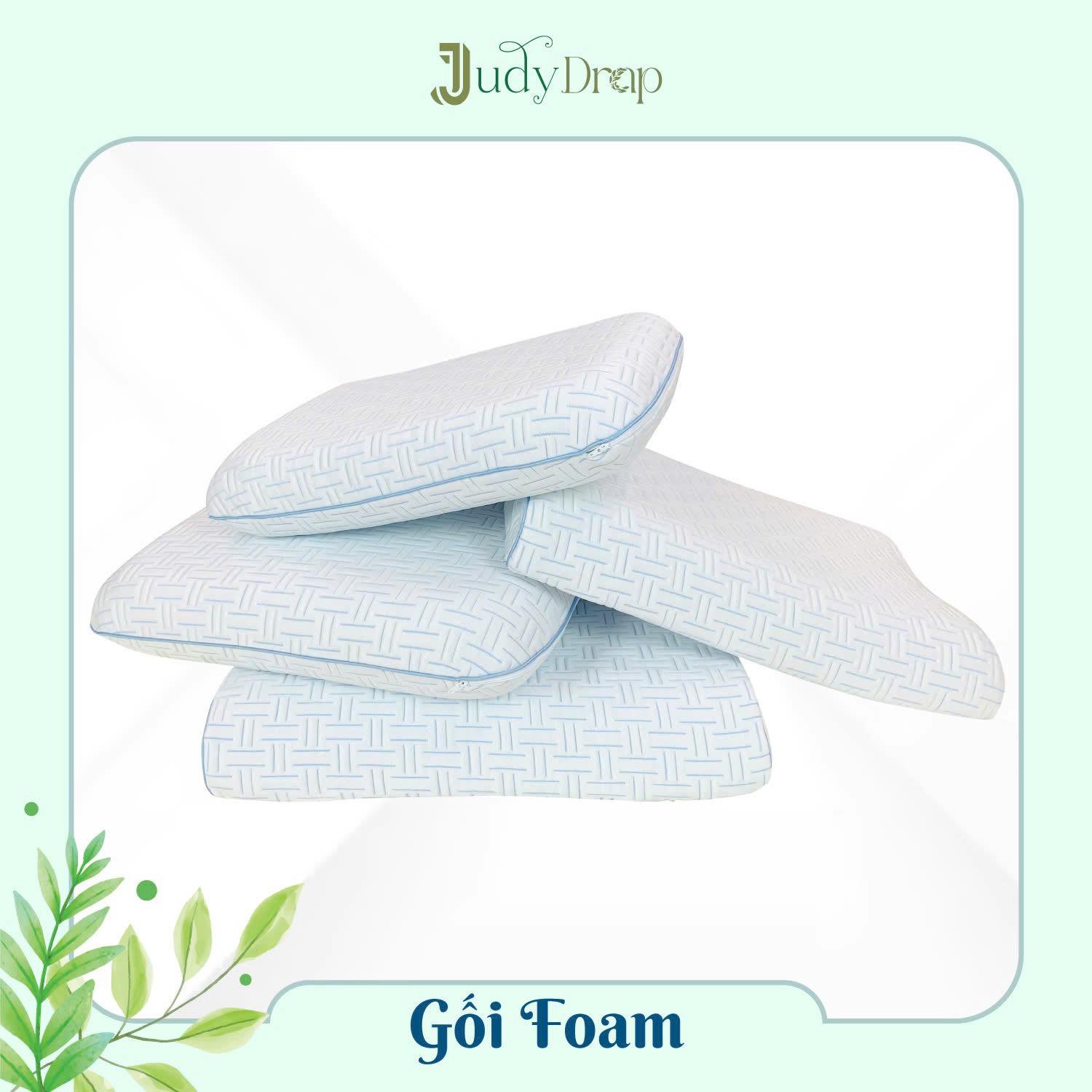 Nệm Memory Foam 3 lớp & Gối Foam Judy Drap – Bộ đôi cho giấc ngủ nâng niu trọn vẹn
