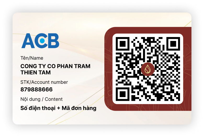 Thông tin chuyển khoản Trầm Thiện Tâm ACB