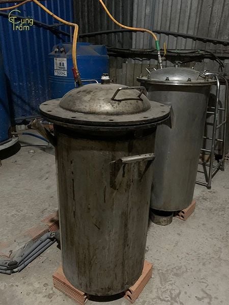 Nấu trầm ép dầu