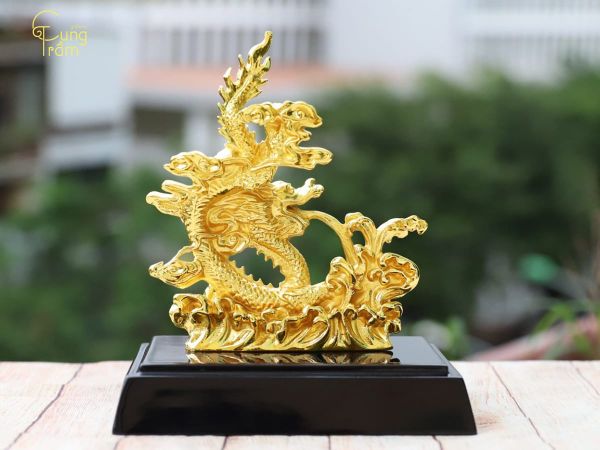 Tượng rồng phong thủy mạ vàng