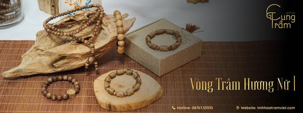 Vòng tay trầm hương Cung Trầm