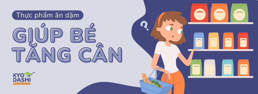 Trẻ ăn dặm gì để tăng cân?