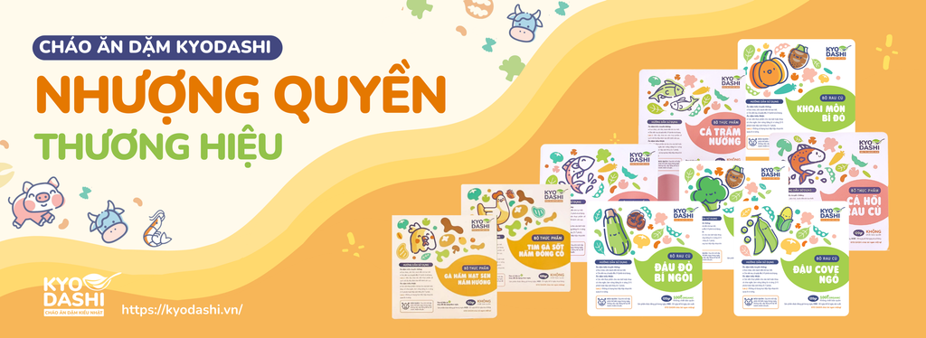Nhượng quyền thương hiệu cháo ăn dặm Nhật Bản KYO DASHI - Tại sao không?