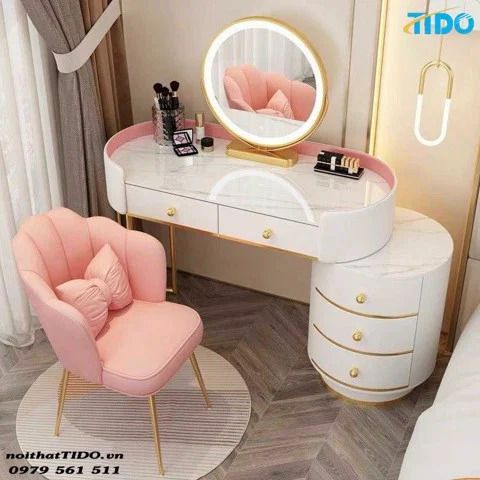 Vật liệu tạo nên các mẫu bàn trang điểm hiện đại