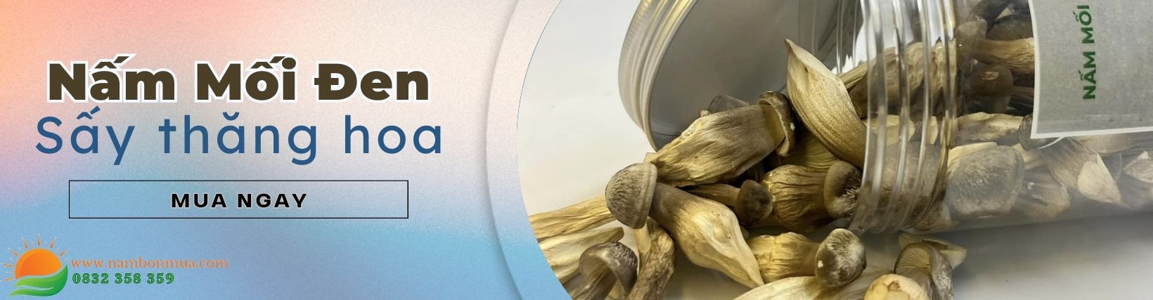 Nấm Mối Đen Sấy Khô
