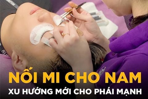 Nối mi cho nam: Xu hướng mới cho phái mạnh