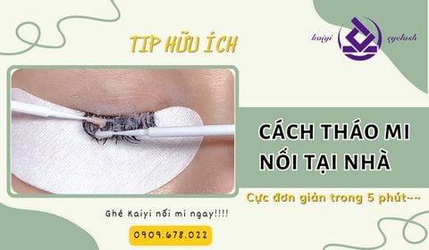 Cách tháo mi nối tại nhà - Cực đơn giản trong 5 phút