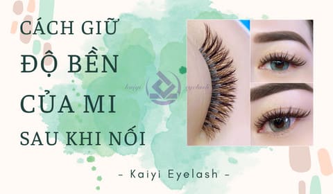 Hướng dẫn cách giữ độ bền cho mi sau khi nối