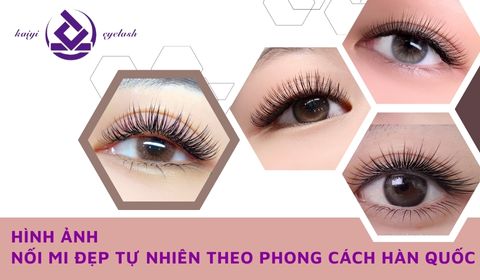 Hình ảnh nối mi đẹp tự nhiên theo phong cách Đài Loan hoặc Hàn Quốc