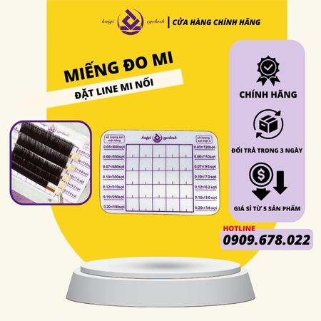 Đế mica dán line mi dùng để đếm số sợi mi nối