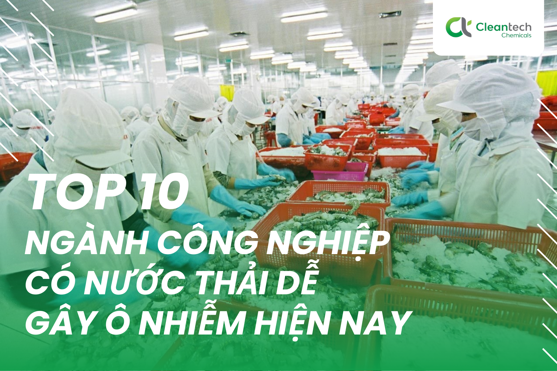 Top 10 ngành công nghiệp có nước thải dễ gây ô nhiễm hiện nay