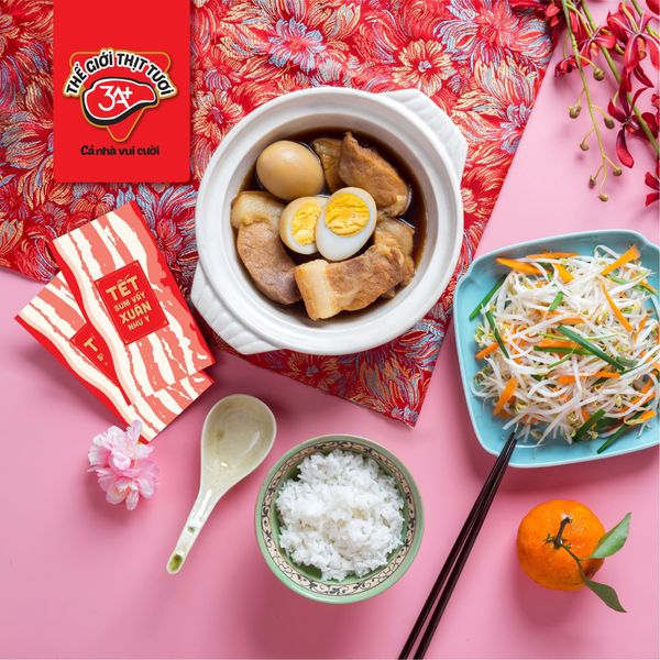 Thêm thịt kho trứng mừng xuân về nhà