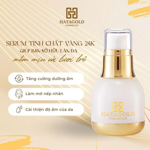 SERUM TINH CHẤT VÀNG 24K GIÚP BẠN SỞ HỮU LÀN DA MỀM MỊN VÀ TƯƠI TRẺ