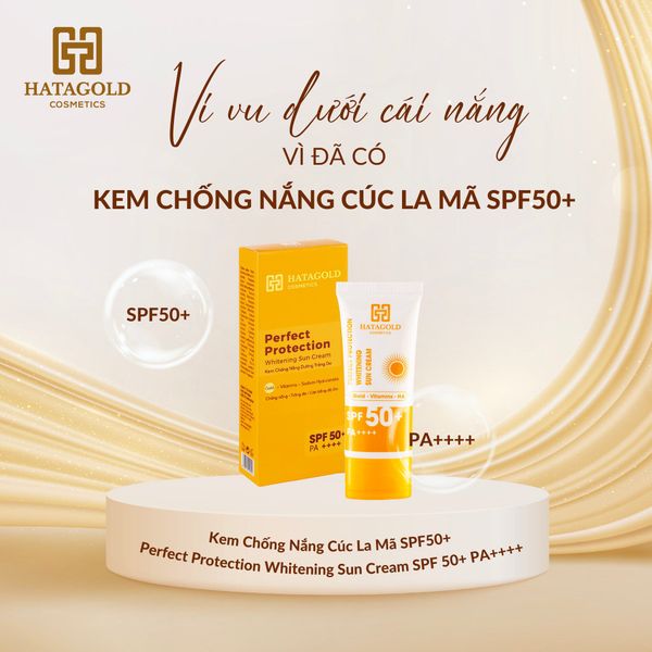 VI VU DƯỚI CÁI NẮNG VÌ ĐÃ CÓ KEM CHỐNG NẮNG CÚC LA MÃ SPF50+