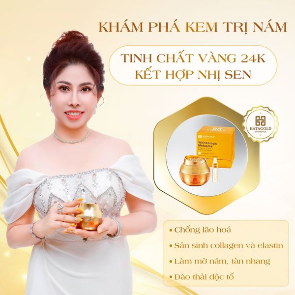 TRỊ NÁM, TRẮNG DA, MANG LẠI LÀN DA TƯƠI TRẺ CHỈ VỚI TINH CHẤT NHỊ SEN VÀNG