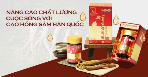 Cách nâng cao chất lượng cuộc sống với Cao hồng sâm Hàn Quốc