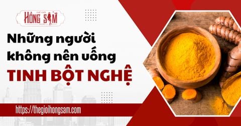 Những Người Không Nên Uống Tinh Bột Nghệ