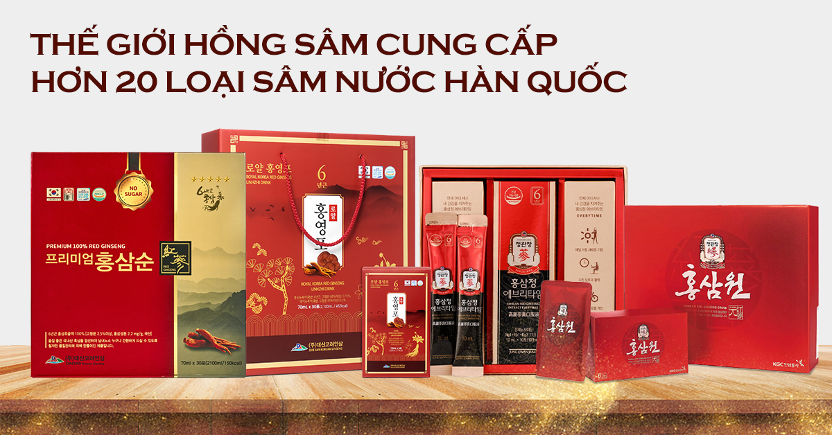 Lợi ích tuyệt vời của sâm nước Hàn Quốc