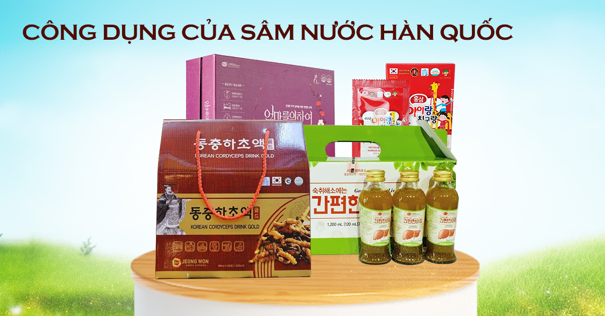 Sâm nước Hàn Quốc có tác dụng gì