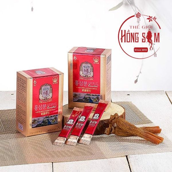 Bột hồng sâm KGC Powder Limited hộp 60 gói chính hãng Hàn Quốc.